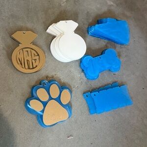 20 Blank Acrylic Keychains for Crafting